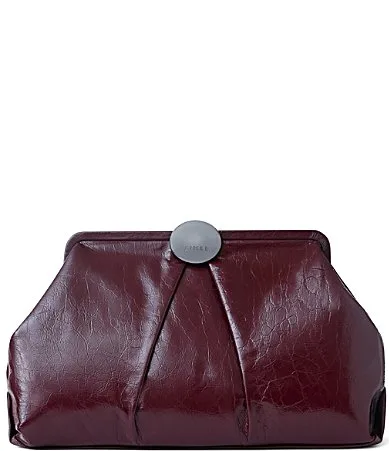 Full Circle XL Crinkle Leather Clutch by Aimee