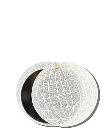 Hand-Painted Disco Ball Compact Mirror by Solar Eclipse
