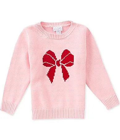Long Sleeve Christmas Bow Sweater by Mud Pie