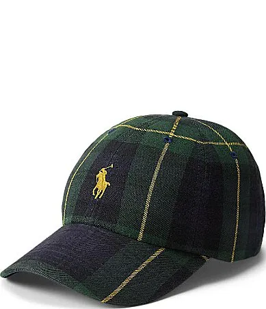 Plaid Twill Ball Cap by Polo Ralph Lauren