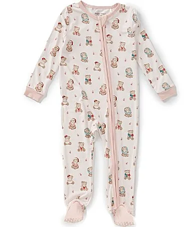 Christmas Teddy Bear 2-Way Zip Romper by Angel Dear