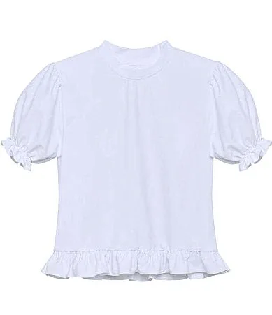 Short Sleeve Ruffle Tee by Courtside Kids