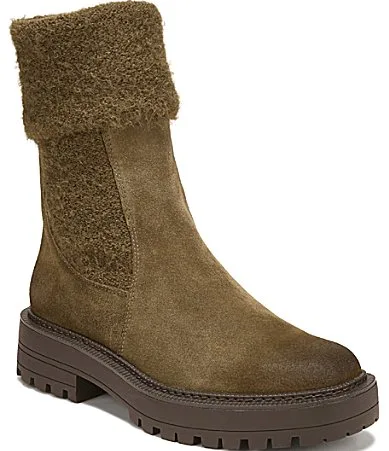 Laguna Suede Boucle Knit Chelsea Lugged Booties by Sam Edelman