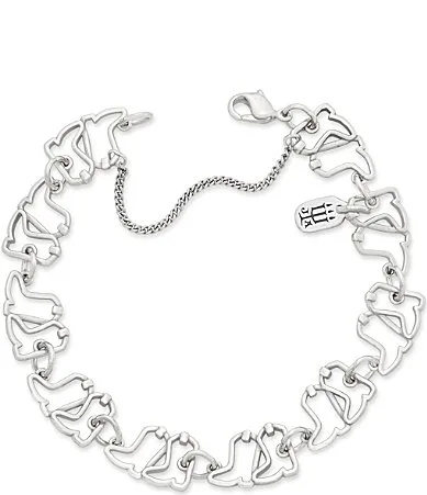 Dancin Boots Sterling Silver Charm Bracelet by James Avery