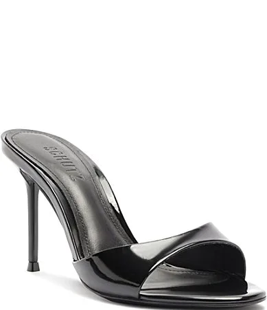 Sally Patent Leather Dress Slide Sandals by SCHUTZ