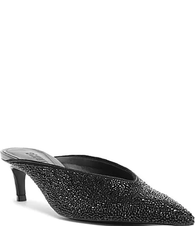 Loren Mid Suede Dress Mules by SCHUTZ