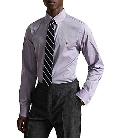 Classic Fit Solid Button-Down Shirt by Polo Ralph Lauren