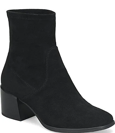 Lowery Microsuede Stretch Ankle Booties by Born