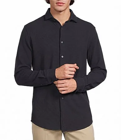 Weekend Edit Waffle Coat Front Shirt by Murano