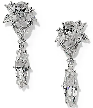 Cannes Marquise Drop Earrings by Nadri