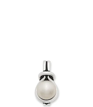 Elegant Pearl Knot Sterling Silver Pendant by James Avery