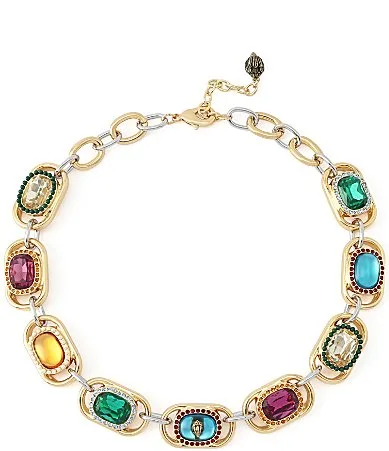 Gemstone Resin Collar Necklace