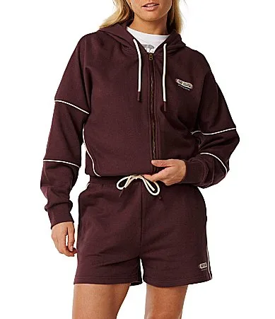 Since 1969 Drop Shoulder Zip Through Coordinating Hoodie by Rip Curl