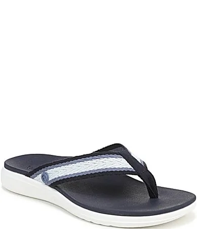 Indigo Nylon Thong Sandals by Vionic