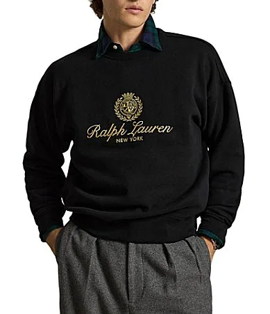 The RL Fleece Relaxed Fit Sweatshirt by Polo Ralph Lauren