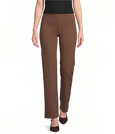 The Slim Factor Fit Stretch Ponte Knit No Waist Slim Straight Pants