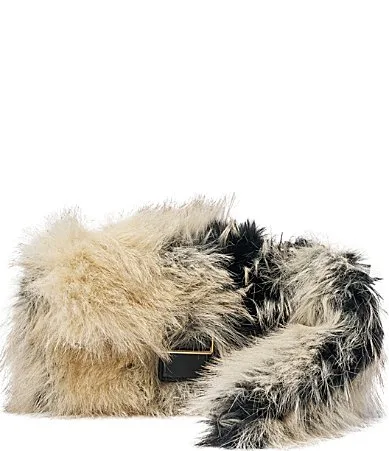 Tailspin Faux Fur Shoulder Bag by Azalea Wang