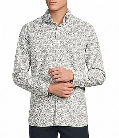 Blue Label Floral Print Long Sleeve Woven Shirt by Cremieux