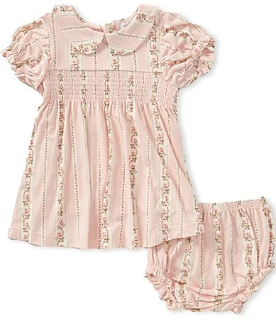 Antoinette Stripe Smocked Dress by Angel Dear