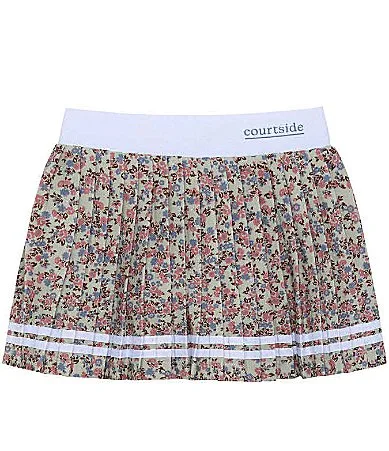 Floral Pleated Skirt by Courtside Kids