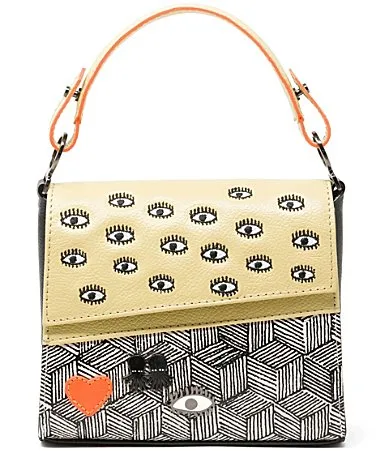 Anastasio Micro All Over Eyes Crossbody Bag by Min & Mon