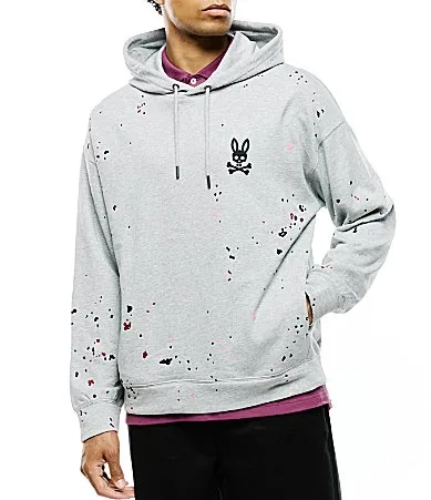 Malcom Splatter Hoodie by Psycho Bunny