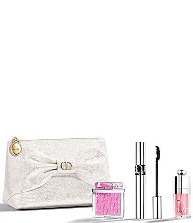 Volume and Glow Mascara Lip and Blush Makeup Holiday Gift Set by Dior
