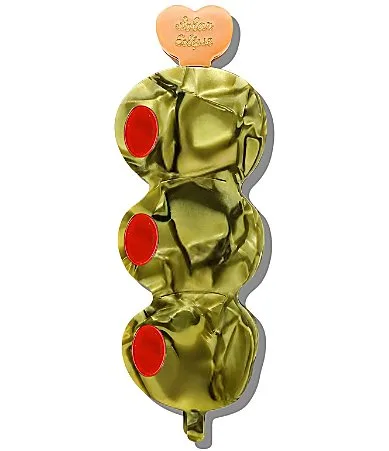 Hand-Painted Martini Olives Claw Hair Clip by Solar Eclipse