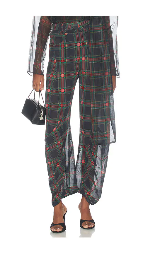 Bronx Banco Plaid Organza Pant by Bronx Banco