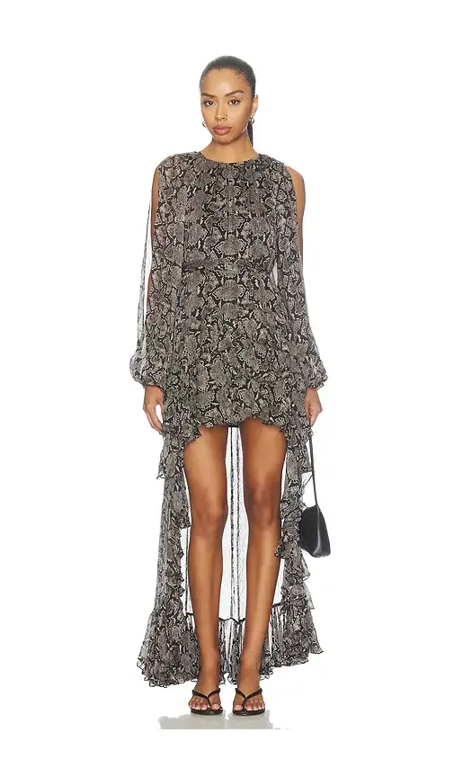 Hi-Lo Ruffled Dress by Rococo Sand