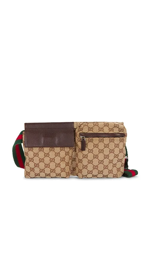 Gucci Vintage Double Pocket Belt Bag by Fwrd Renew