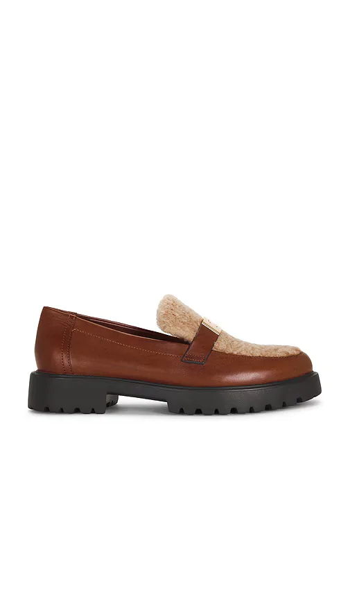 Leelee Shearling Lug Loafer by Tory Burch
