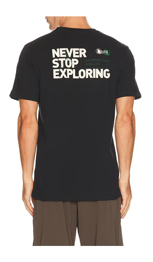 Never Stop Postcard Regular Short Sleeve Tee by The North Face