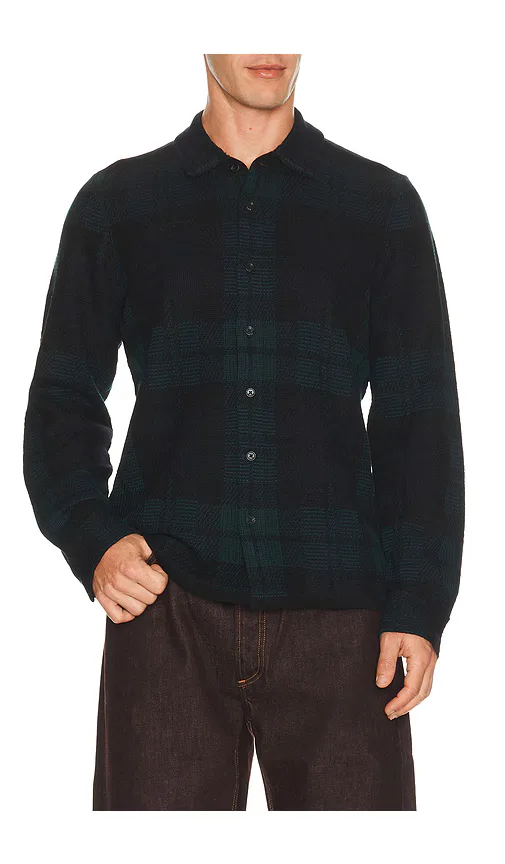Knit Plaid Dalton Shirt