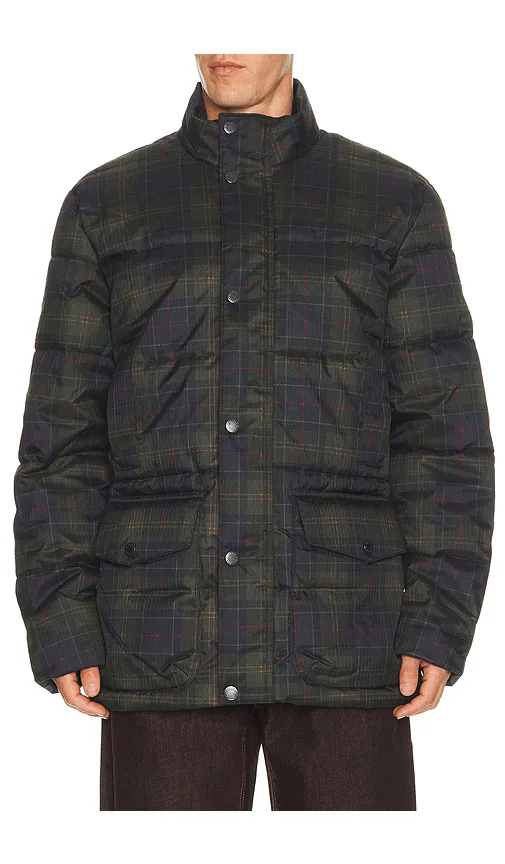 Lonnen Tartan Puffer Jacket by Barbour