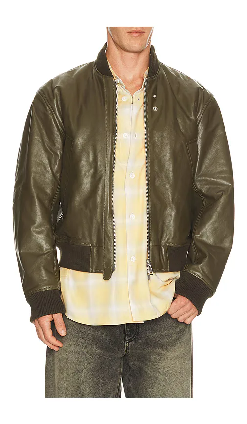 Leather Flight Jacket by Sunflower