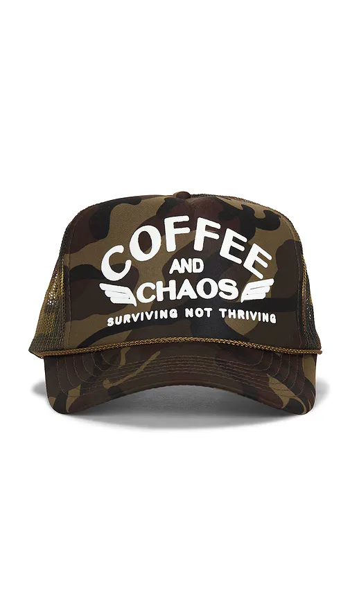 Coffee & Chaos Hat by Friday Feelin