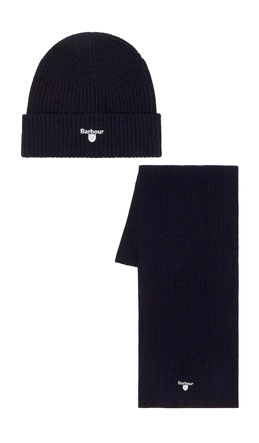 Cascade Beanie & Scarf Set by Barbour