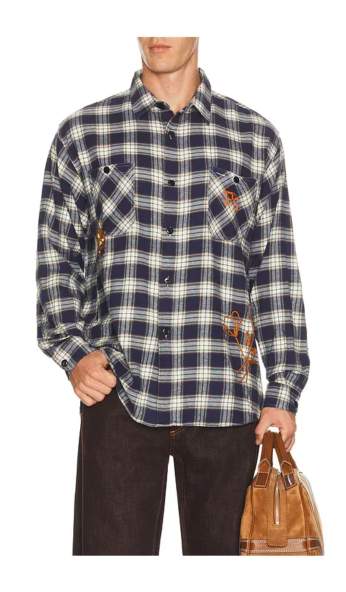 Rip Ps Check Flower Shirt by Presidents