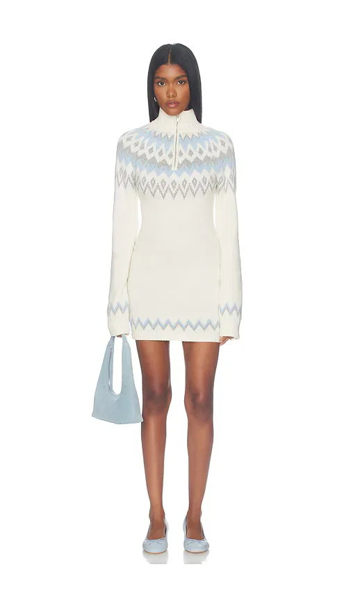 Sosana Half Zip Fair Isle Dress by Lovers and Friends
