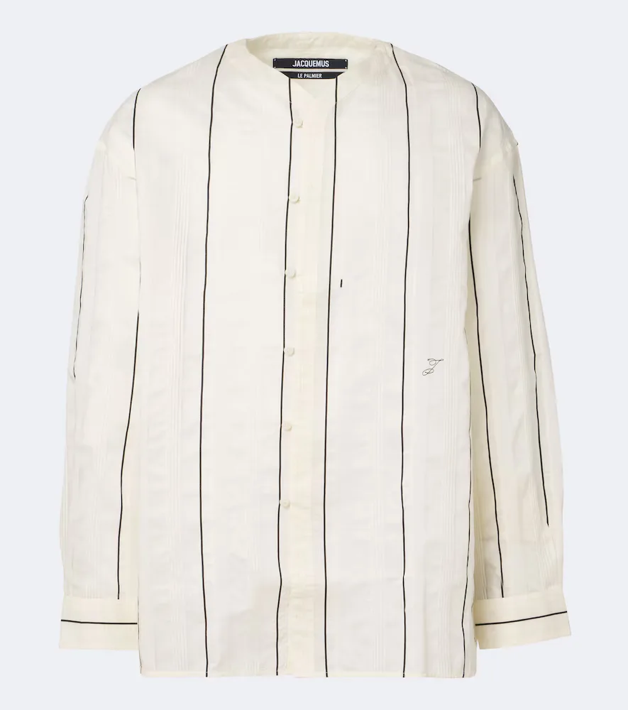 Venice Striped Cotton and Silk Shirt by JACQUEMUS