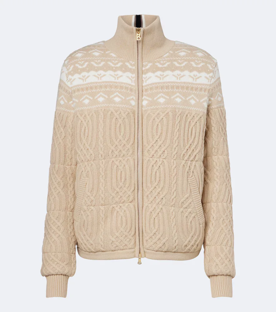 Carolyn Cable-Knit Cardigan by Bogner