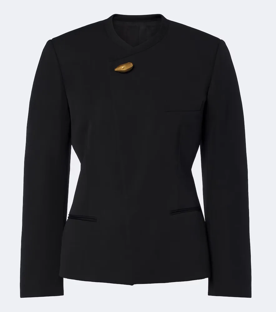 Wool Grain De Poudre Blazer