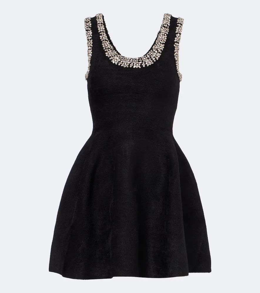 Leona Crystal-Embellished Minidress by Simkhai