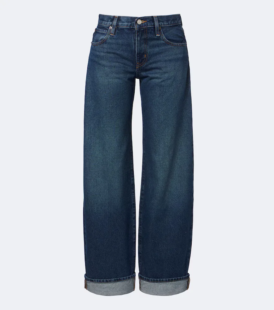 Low Bow Wide-Leg Jeans by FRAME