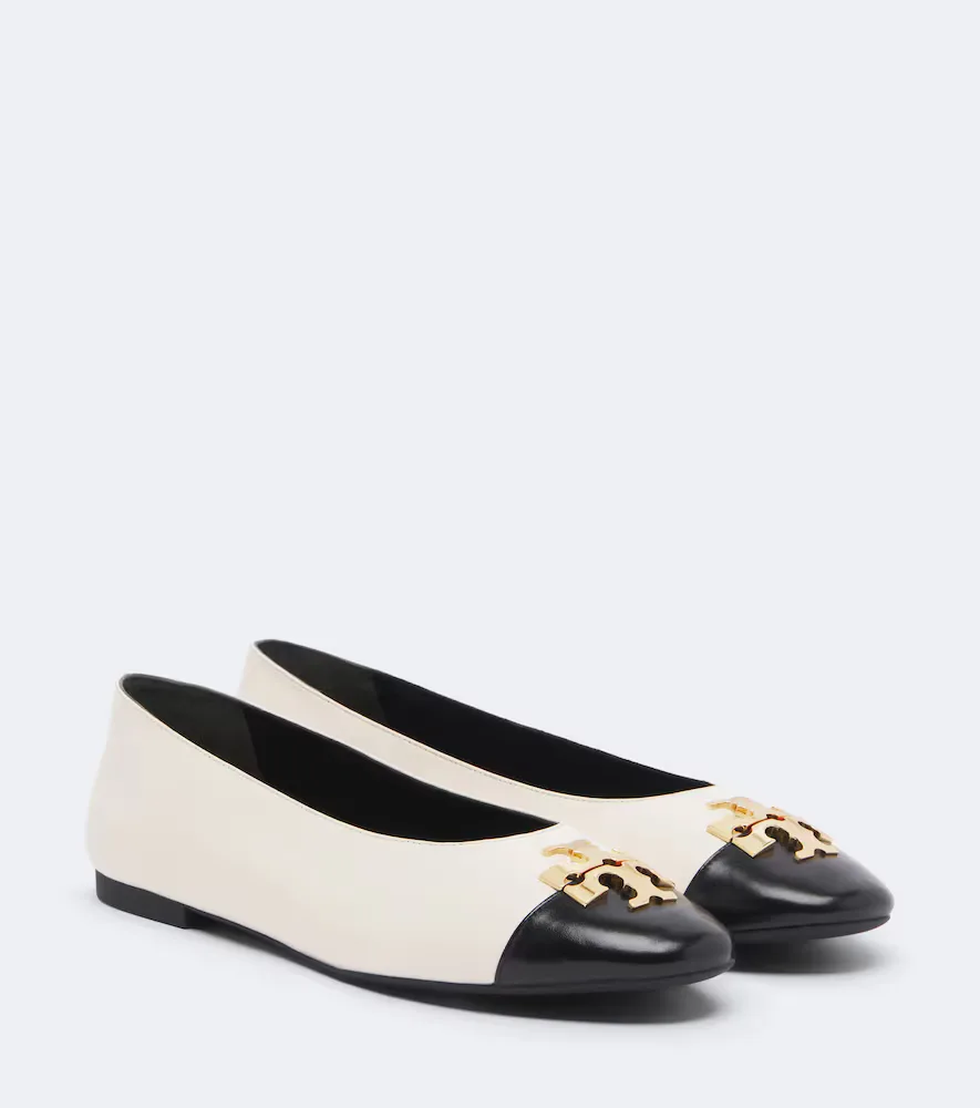 Charlie Leather Ballet Flats by Tory Burch