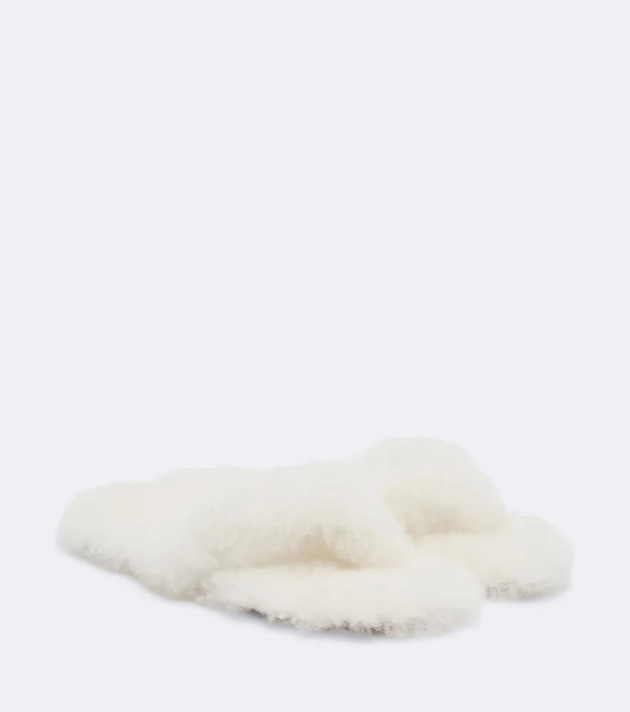 Home Shearling Thong Sandals by Christen
