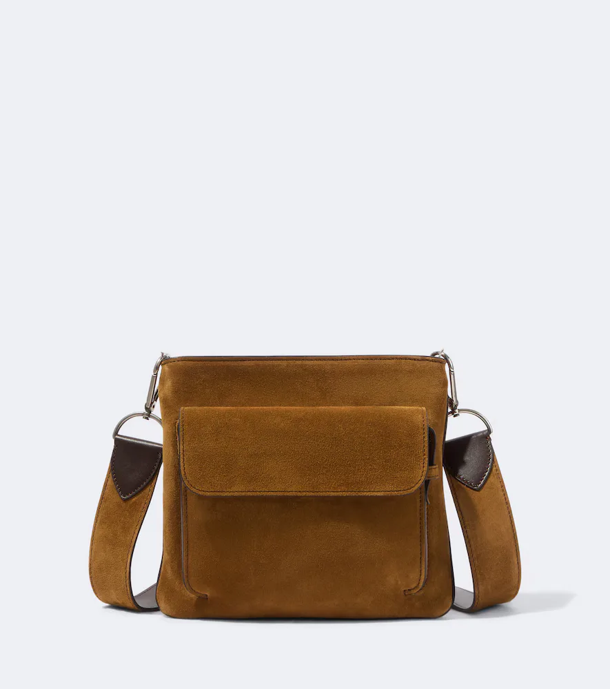 Slide Suede Messenger Bag by Metier