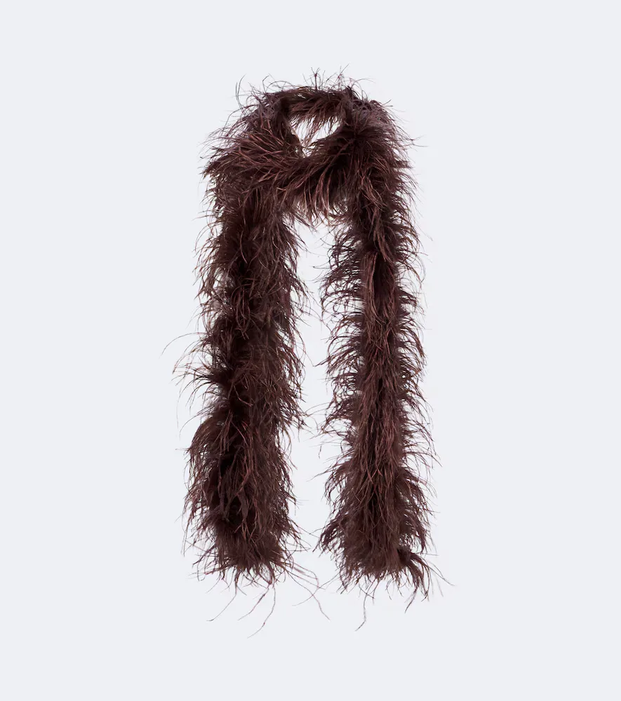Ilkyaz Feather Scarf by The New Arrivals Ilkyaz Ozel