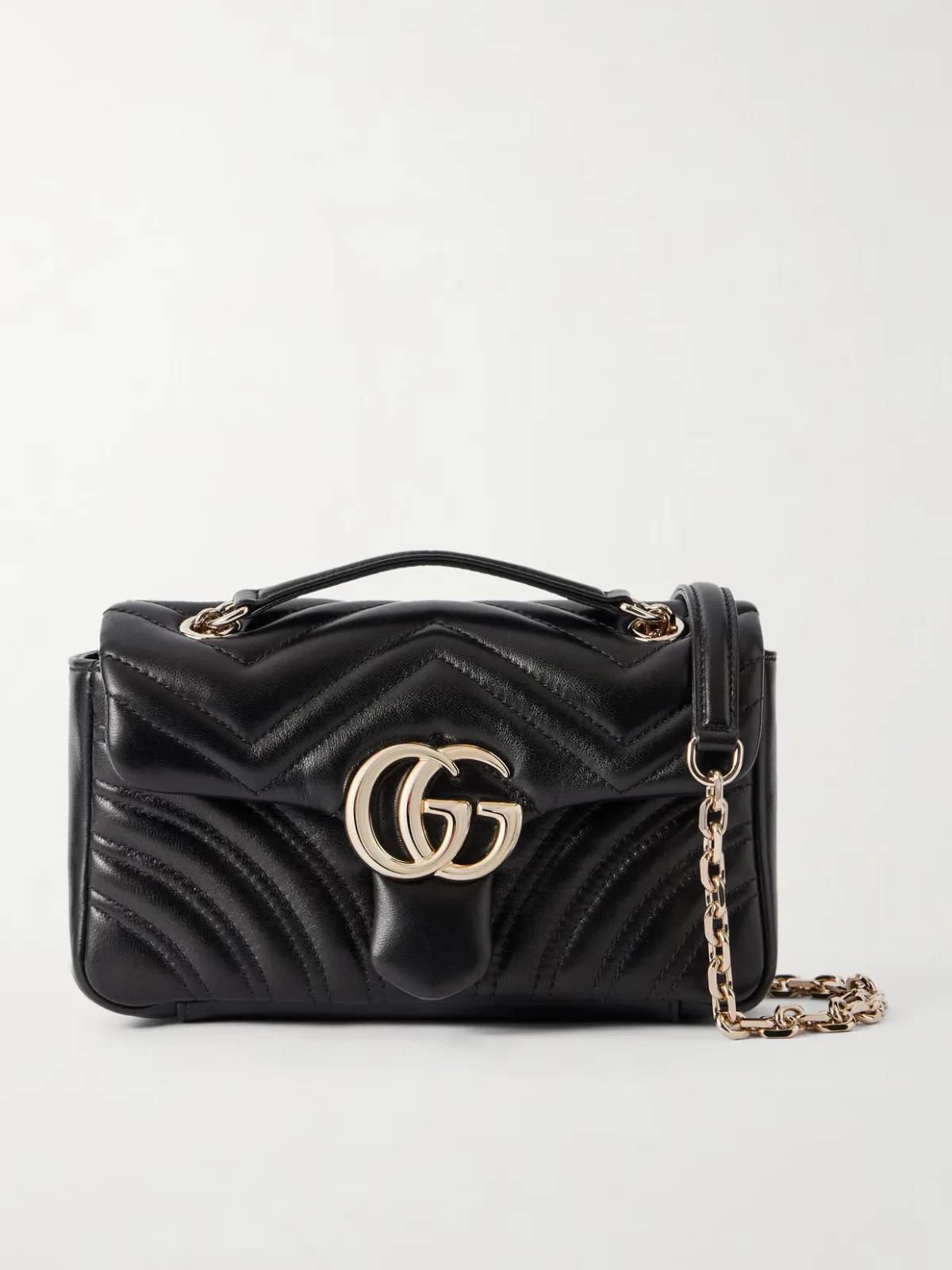 - Gg Marmont 2.0 Quilted Leather Shoulder Bag -